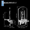 Jamiikury 10pcs Locking Shelf Support Pegs, 8mm Shelf Pins Clear