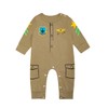 LENSOUS Paddy Field Baby Girls Boys Police Costume Bodysuit (Pilot,
