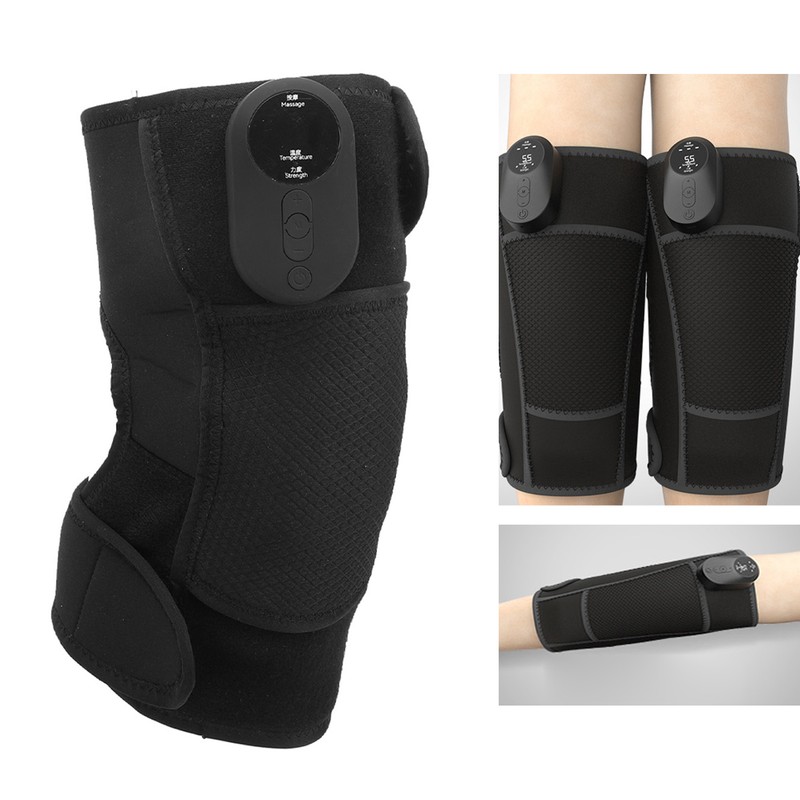 1 Pair Heated Knee Brace Wrap Graphene Heating Cordless Knee