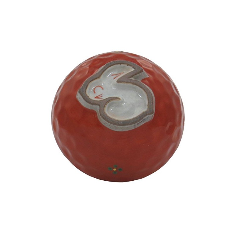 Hasamiyaki 228094 Kuniuemon Kiln Red Rabbit 3.8 Rice Bowl