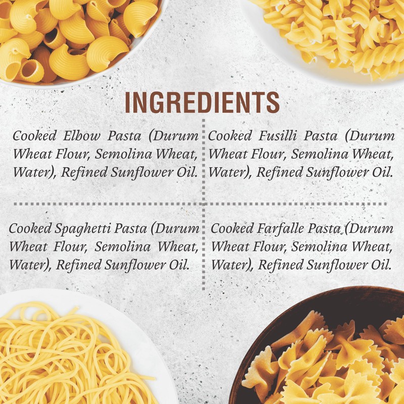 Pasta Zing Microwavable Pasta Variety Pack – 7 Ready-to-Eat Meals