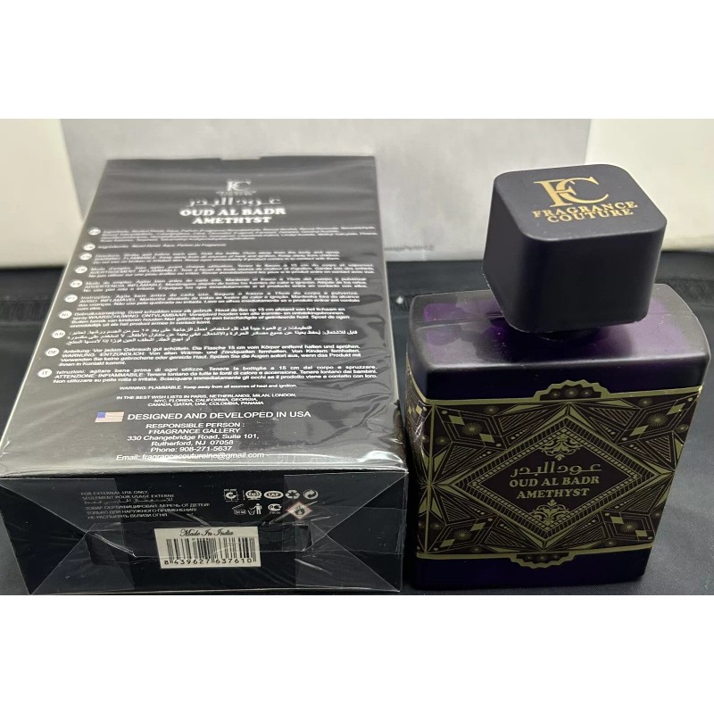 FRAGRANCE COUTURE OUD AL BADR AMETHYST 3.4 OZ / 100