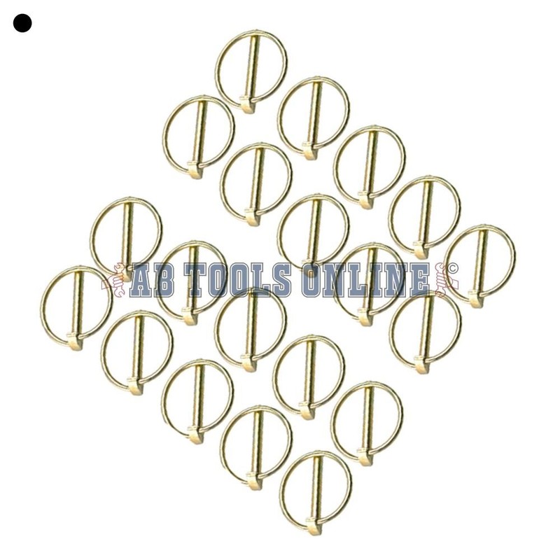 6mm Lynch Pins Clip Clamp (Linchpin) Linkage Locking Pin 20pc