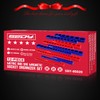 12-Piece 1/4" 3/8" 1/2"-Drive SAE & Metric Magnetic Socket Organizer