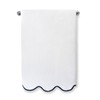 Kassatex Chairish Towels - White/Navy/Hand Towel