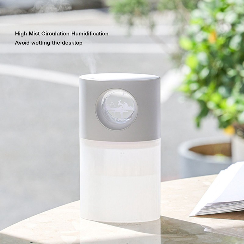 Mini Humidifier Quiet USB Rechargeable Fine Mist Portable Desktop Humidifier