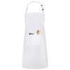 chenqi Kitchen Apron Adjustable Bib Apron with 2 Pockets, Unisex