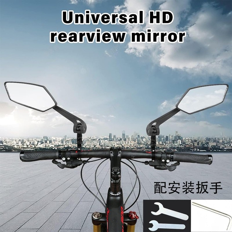 Takelablaze Handlebar Bike Mirror Universal Bicycle Rearview Mirror Safe Cycling