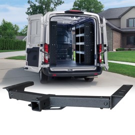 Trailer Hitch Black Steel Compatible with 1991-2025 Ford F150 F250 F350 w/2” Hitch Receiver