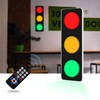 BBMI Remote Control Traffic Light, Red Yellow Green LED Wall