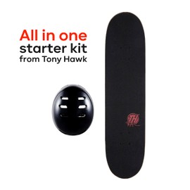 31" Tony Hawk Signature Series Skateboard, 9 - Ply Maple Deck Skateboard for Cruising, Carving Tricks, and Downhill