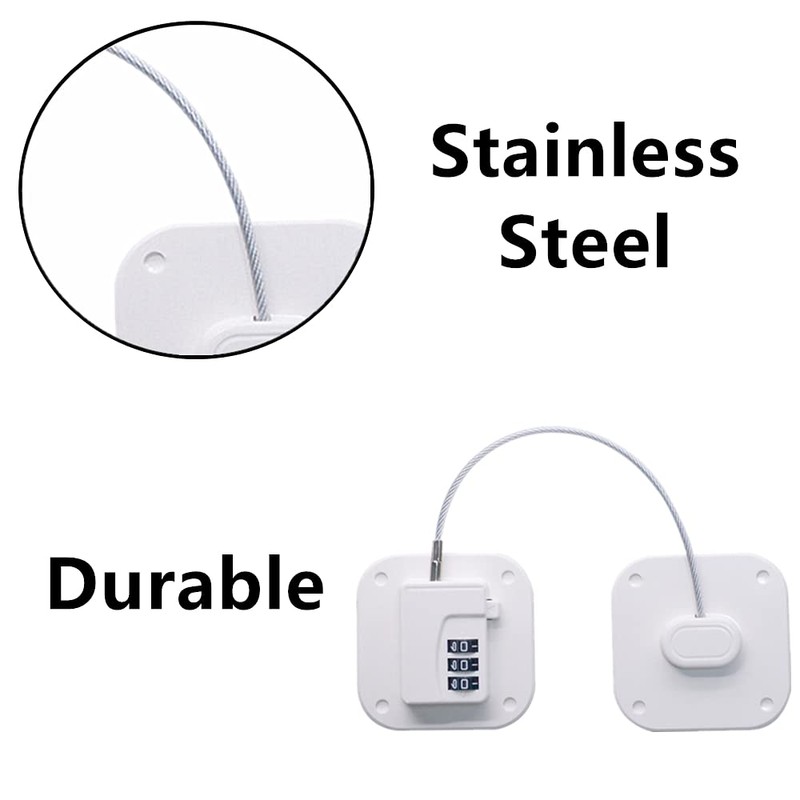 Fridge Code Lock Child Safety Cabinet Latch Stick Cable Window