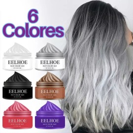 Veraly Cera Color Temporal Peinar Cabello Peinado Nuevo Look Gris