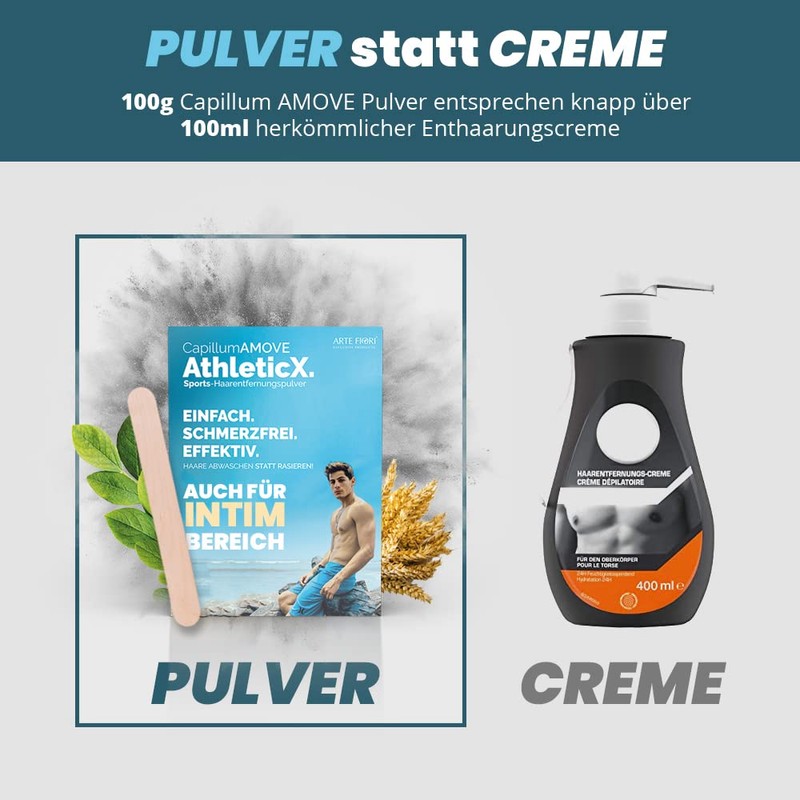 500g Capillum Amove Natural Ganzkörper Hair Removal Without Pain – Derma Test