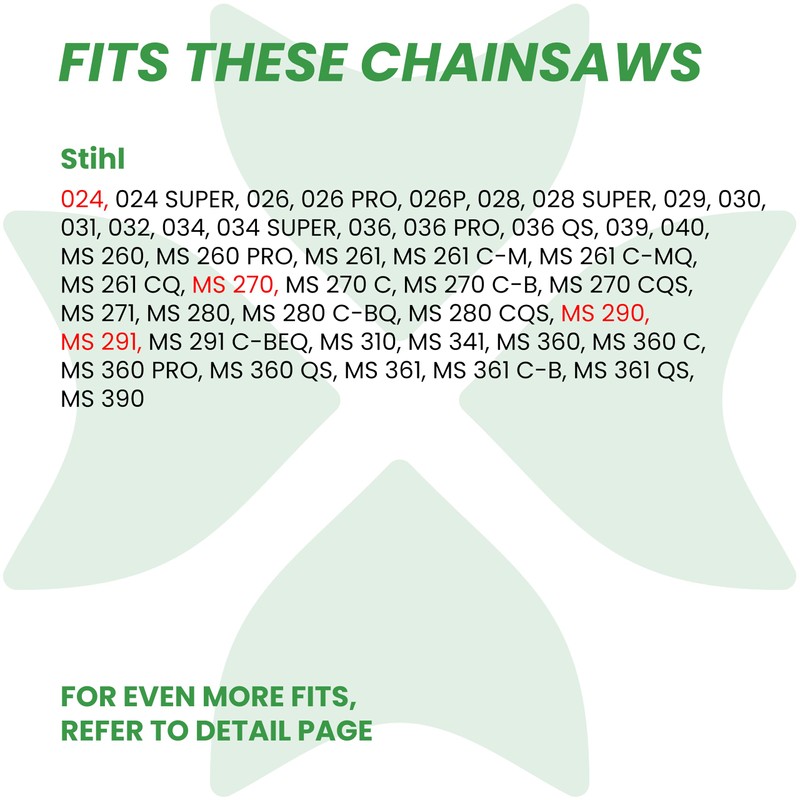 BYANE Carbide Chainsaw Chain 18 Inch, .325 Pitch, 063" Gauge,