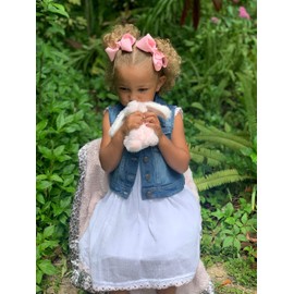 Baby Stuffed Rabbit Plush | Super Soft Bunny Stuffed Animal | Cute Plushies for Kids Bedroom or Playroom | 7" Stuffed Animals for Girls & Boys | Farm Animal Toys for Toddlers 1-3 by Exceptional Home