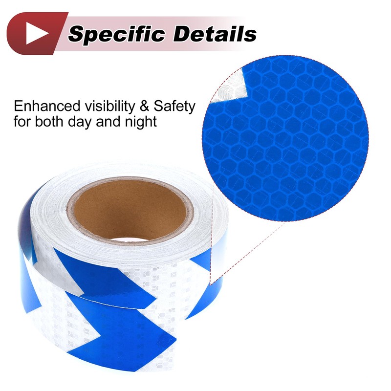 HEROFFIX 1 Pcs Safety Warning Reflective Tape Increased Visibility Reflective