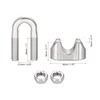 sourcing map Wire Rope Clip Clamp M12 316 Stainless Steel