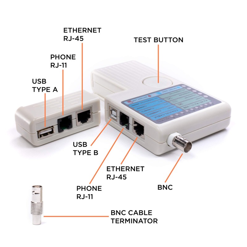 THE CIMPLE CO Universal Network Cable Tester Tool - BNC,