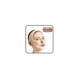 V Gesichtsmasken, Face Slimming Band, Kinnmaske Doppelkinn Wiederverwendbar, Chin Strap V Shape Face Mask Mit Face Tape, FüR Doppelkinn Und Schlaffe Gesichtshaut