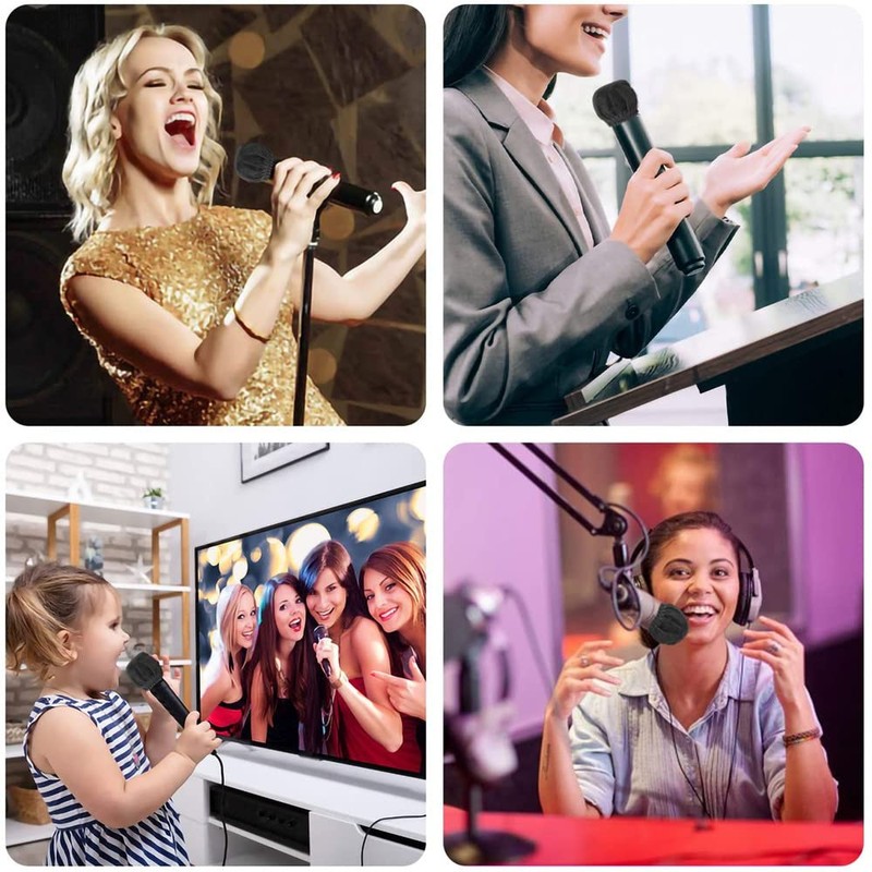 Microphone Covers, 100pcs/50 Pairs Disposable Microphone Cover, Non-woven Mic Cover,