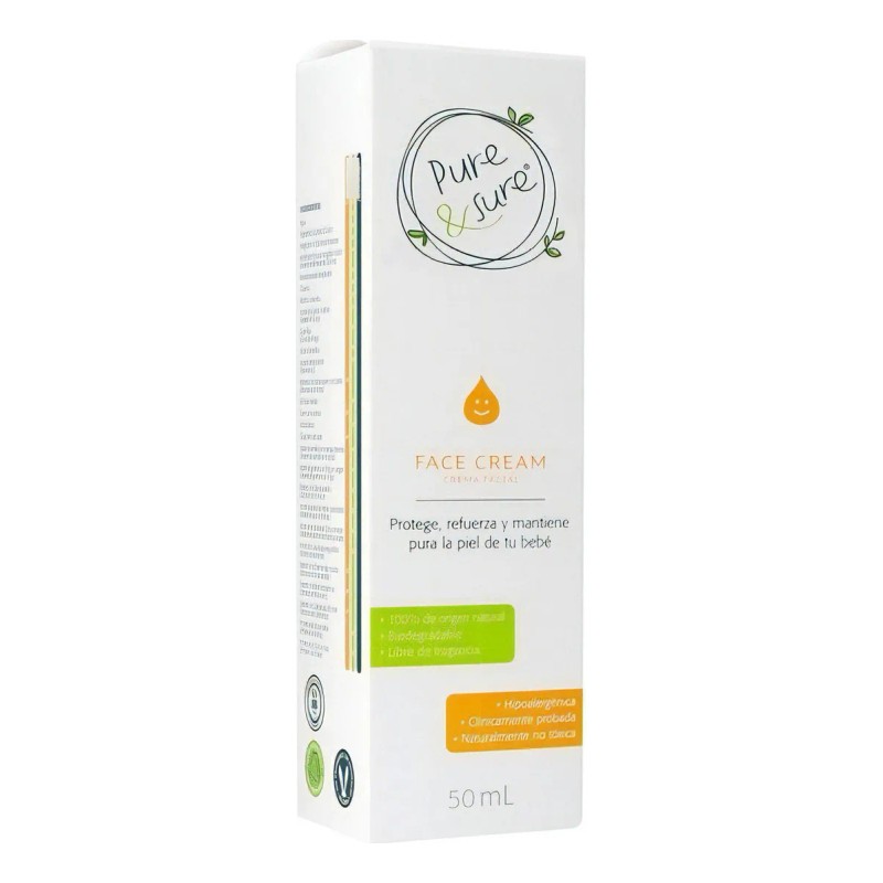 Crema Facial Para Bebé Pure & Sure 3 Piezas 50ml