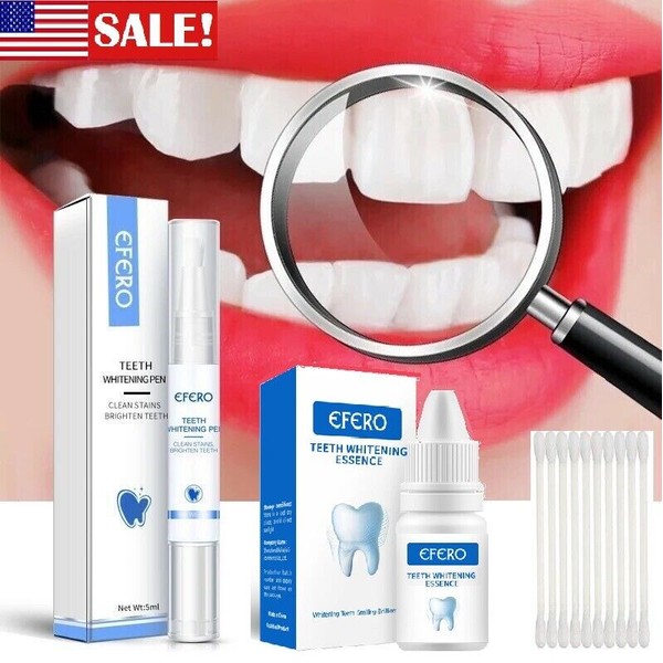 2 Pcs/Set Professional Teeth Whitening Essence+ Pen Oral Hygiene Dental Care Set