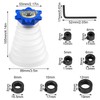 Transparent Drill Dust Cover Set, Six Sided Ear Hole Design,