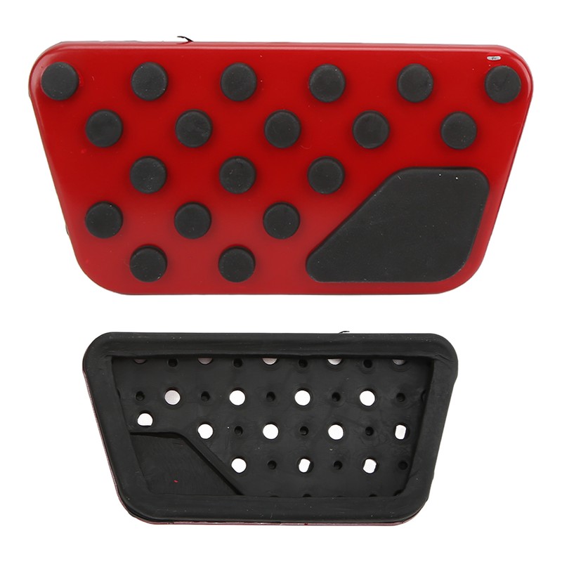 2PCS Accelerator Brake Pedals Anti Slip Foot Rest Plate Replacement