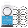 SlipX Solutions Simple Slide Shower Curtain Rings Provide Effortless Gliding