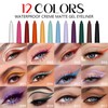 MAEPEOR 12PCS Eyeliner Pencil Set Smooth Natural Matte Gel Eye