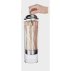 Straw Dispenser for Pencils with Stainless Steel Lid, Clear Acrylic