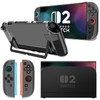 Gosento For Switch 2 Case, Partition Design Crystal Clear Transparent