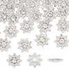 FINGERINSPIRE 40PCS Rhinestone Buttons 16mm Crystal Rhinestone Buttons Without Hole