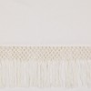 Mercantile Lucinda Light Filtering Window Curtain with Attached Knotted Fringe