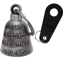 Dream Apparel Motorcycle Bell Guardian Angel Drive Away Gremlin, Biker Bell for Men Women Rider Riding with Hanger, Good Luck Gift Accessories