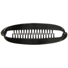 Caravan French Black Banana Clip With Ball Closure