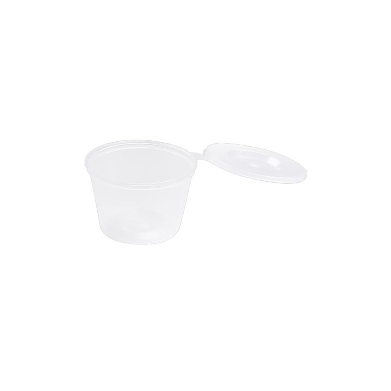 VEPATIM 100 Dressing Cups Sauce Cups with Attached Lid 60