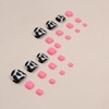 Vezocim Artificial Fake Toenails Sets, 24Pcs Pink Press on Toenails