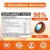 2 Packs 2500MG Liposome Glutathione Gummies, Composite L-Cysteine, Collocation Milk
