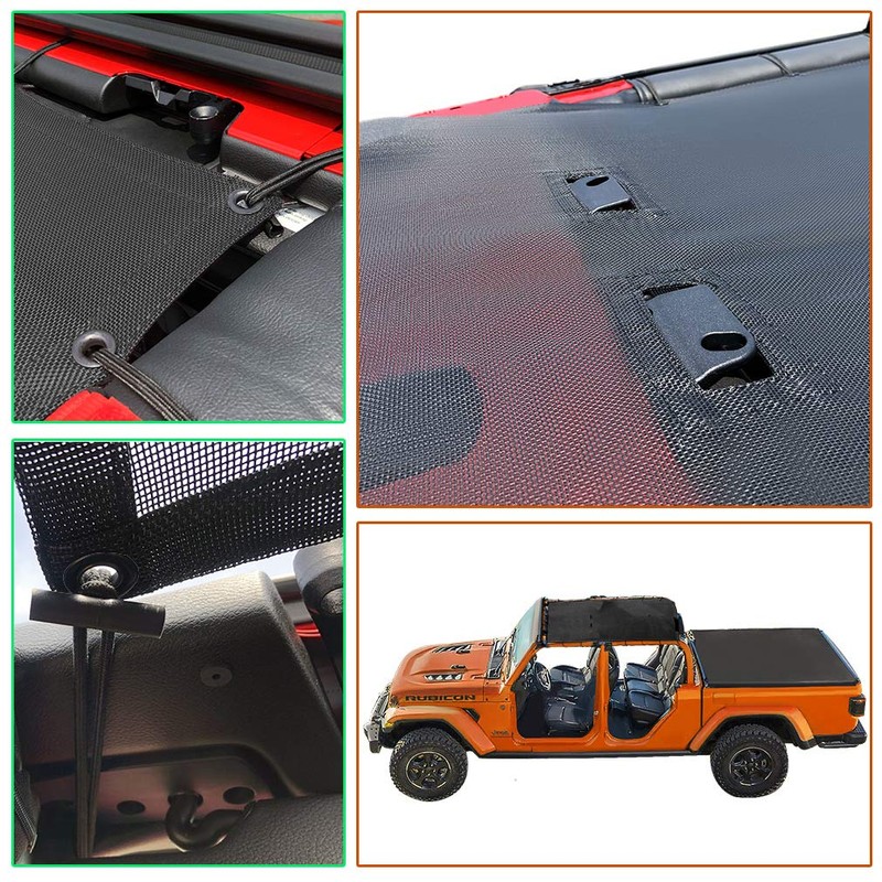 Shadeidea JT Sun Shade Top Sunshade Compatible with Jeep Gladiator