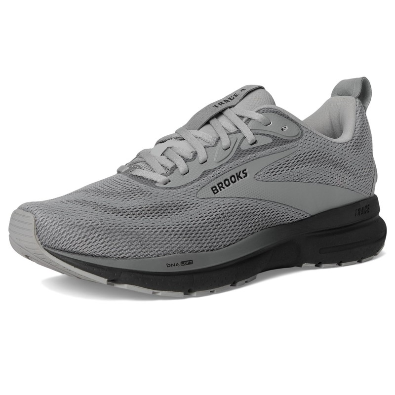 Brooks Men's Trace 4, Grey/Black/Ebony, 12.5 Medium