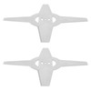 2PCS Mower Blades 4 Teeth Head Blades 7.9in Stainless Steel