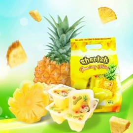 Lai Phu Cherish Pudding Coconut Mango Flavors Jelly Bag 405G - Vietnamese Pudding - Pineapple Pudding
