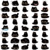 Cute Black Cat Stickers 40 PCS - Waterproof Vinyl Decals