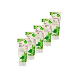 Eckel Ekel Wrapping Mask Removable Water Glow Peel Off Pack Cucumber 180ml 5pcs / 이켈 랩핑마스크 떼어내는 물광 뜯어내는 필오프팩 오이 180ml 5개