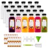 12oz Plastic Juice Bottles with Caps (24 Pack) – Reusable