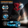Foxelli USB‑C Rechargeable LED Headlamp – Ultra‑Light 2.4 oz & Bright 180 Lumens – Red/White Light,
