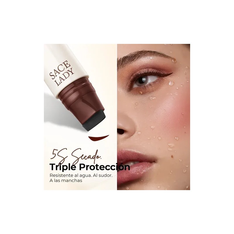 Sace Lady Doble Sello Delineador De Ojos Waterproof 2.8g