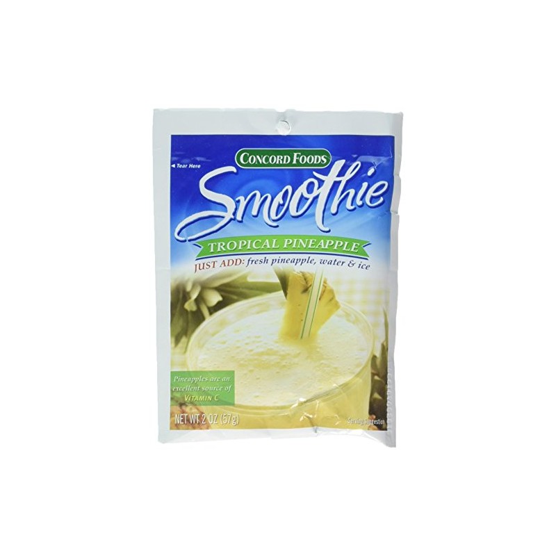 Concord Foods Pineapple Smoothie Mix - Fruit Flavor with No